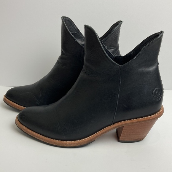 Poppy Barley The Two Point Genuine Leather Ankle Boot Sz 6.5 Elevated Basic - Picture 8 of 16